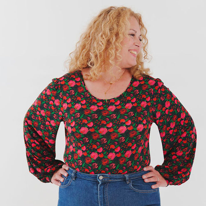 Jersey de viscose La Roseraie