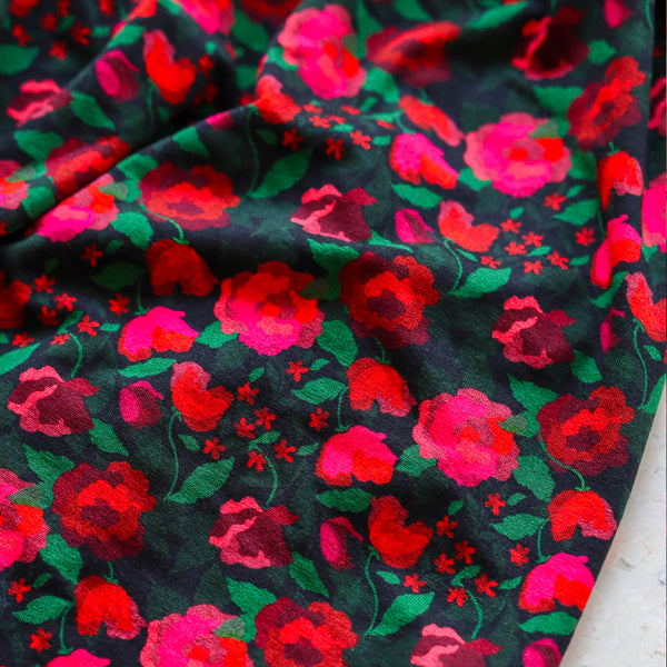 Jersey de viscose La Roseraie