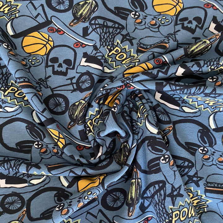Jersey bleu gris hobbies