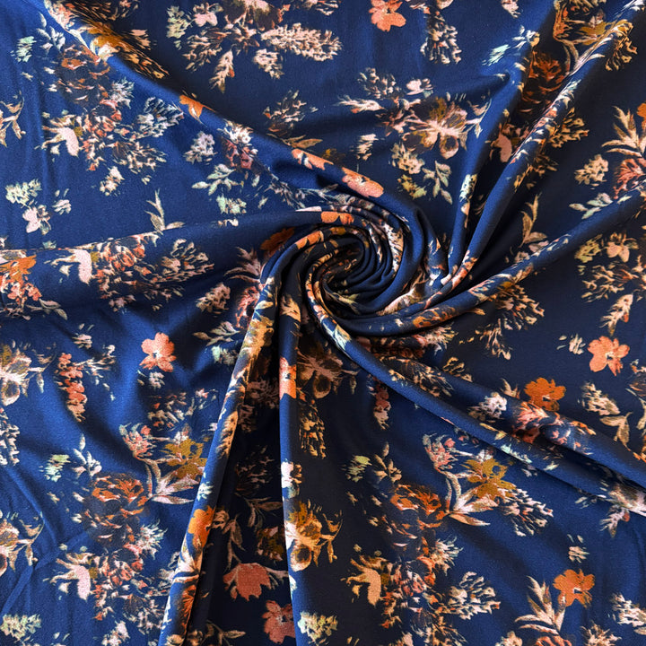 Jersey marine fleur d'automne