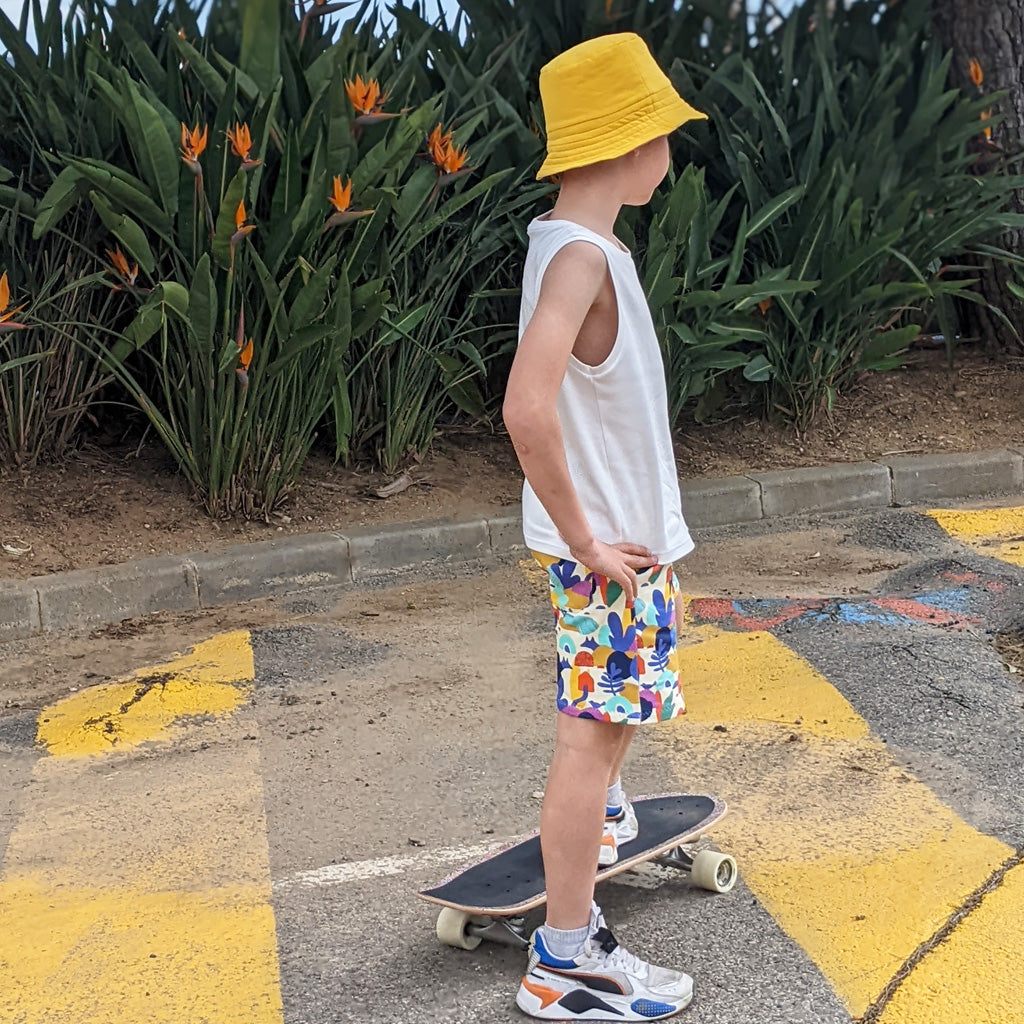 Ensemble Boxe Enfant Garçon - Débardeur + Short De Sport - Imprimés Brillants - Pour Entraînement, Kickboxing, Jogging - 7