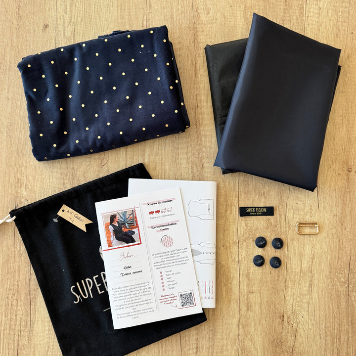 Kit de couture gilet de costume femme