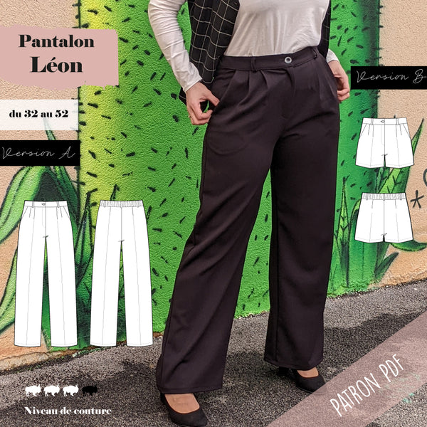 Patron pantalon et short femme souple