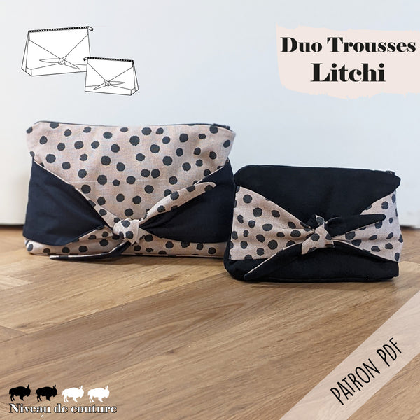 Patron duo de trousse de toilette, trousse de maquillage