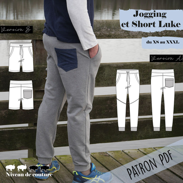 Patron Jogging et Short Homme Luke (PDF)