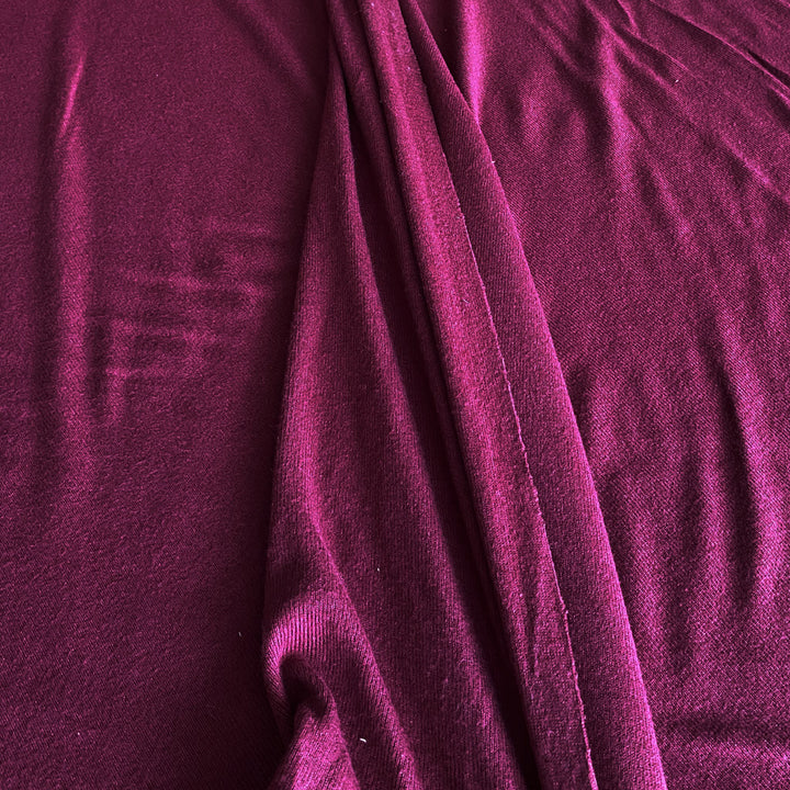Maille tricot bordeaux épaisse