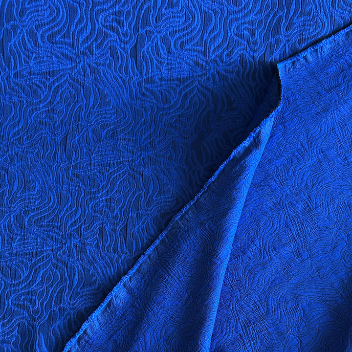 Jacquard souple Mirage bleu gitane