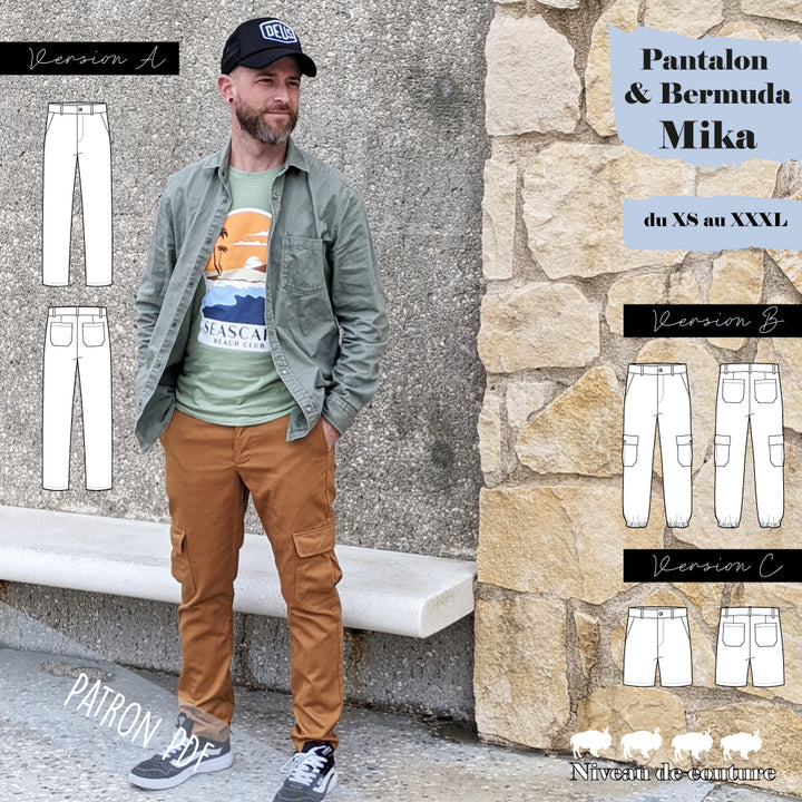 Patron pantalon Homme Mika