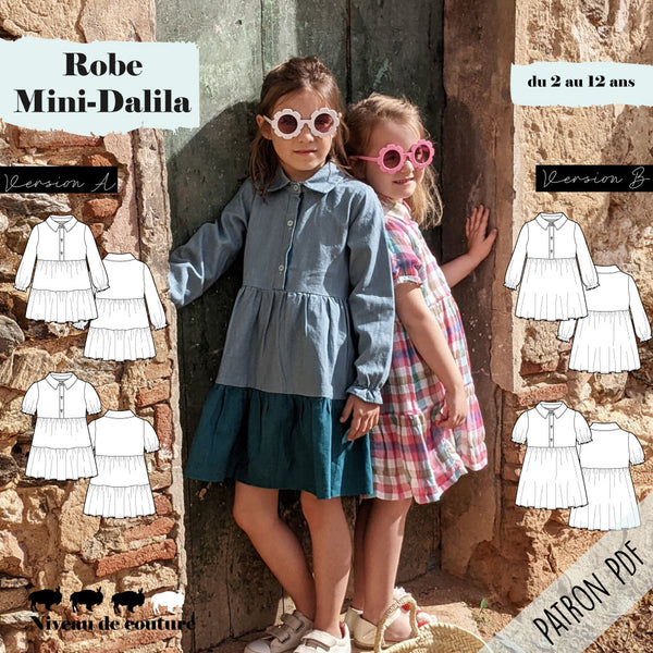Patron Robe Mini-Dalila 2/12 ans (PDF)