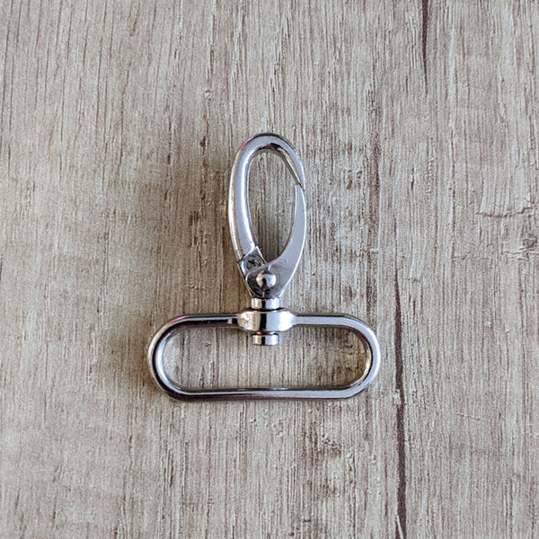 Mousqueton métal argent 40 mm n°2