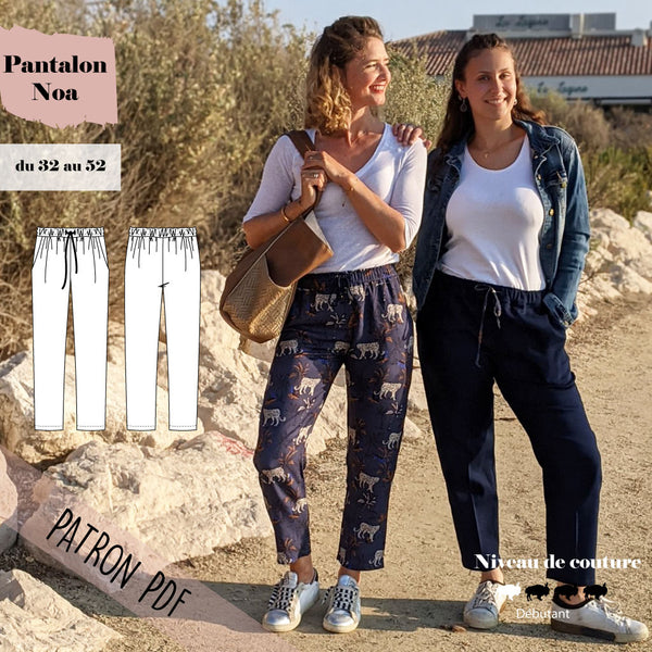 Patron Pantalon Femme Noa du 32 au 52 (PDF)