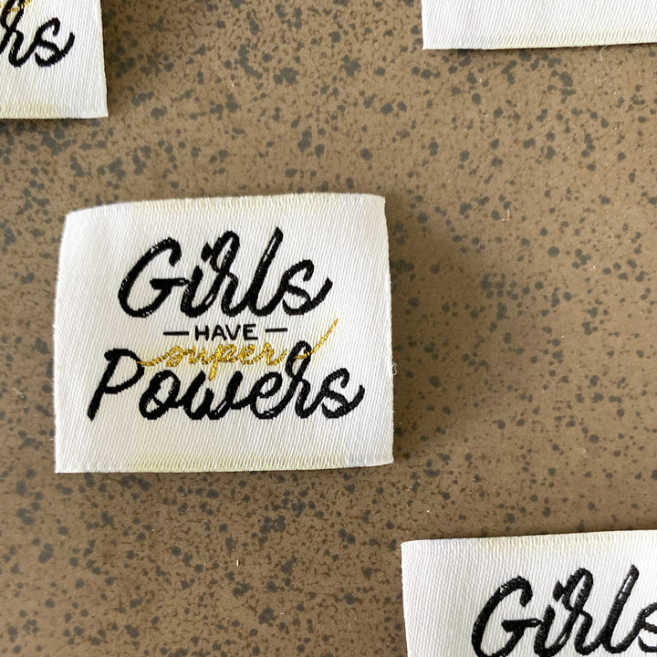 Pack 4 Etiquettes à coudre - Girls -