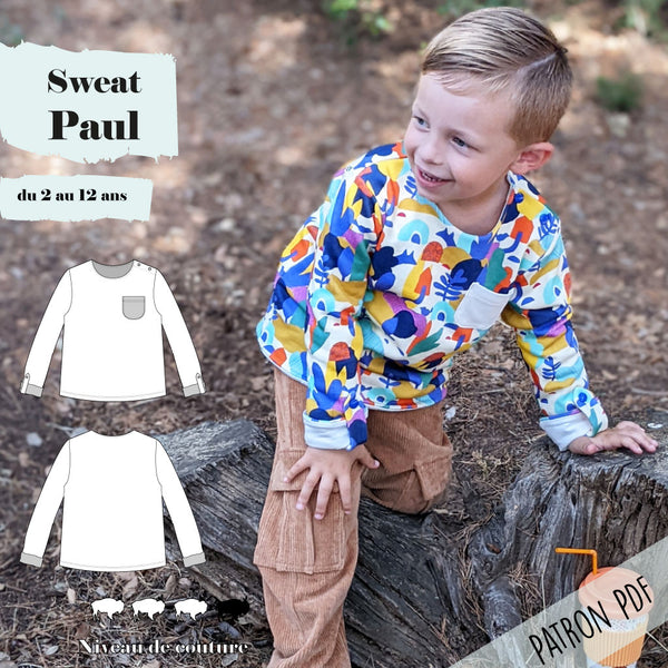 Patron Sweat Paul 2/12 ans (PDF)