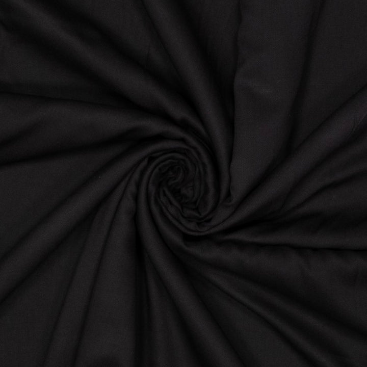 Popeline de viscose noire