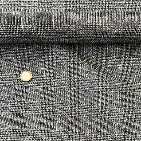Tissu Prince de galles fil lurex