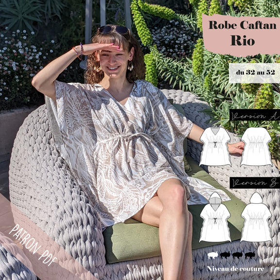 Patron De Couture Simplicity 10192 - Robe Caftan Et Maillot De Bain - Tailles 32 à 40 - Neuf