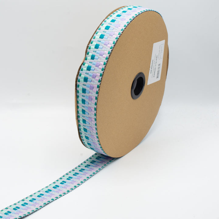 Sangle ethnique 40 mm vert menthe