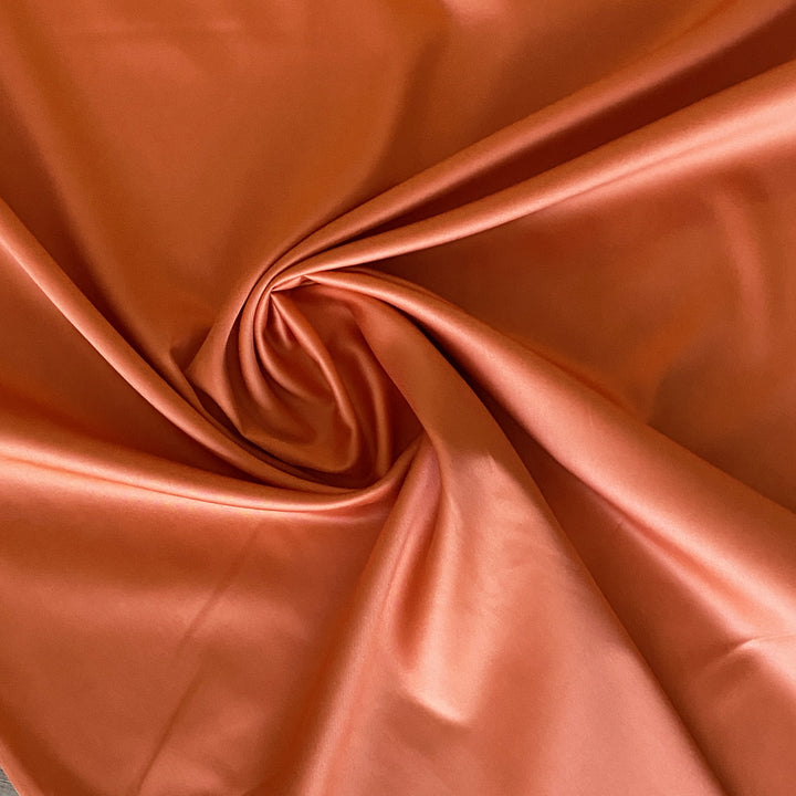 Satin de coton Orange