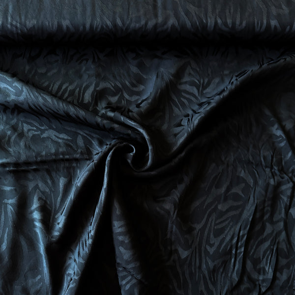 Viscose jacquard zébre noir