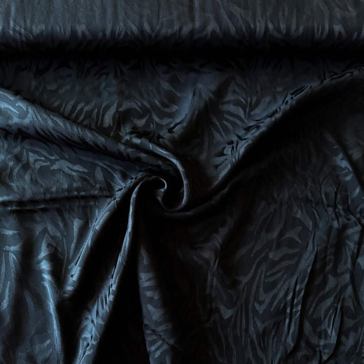 Viscose jacquard zébre noir