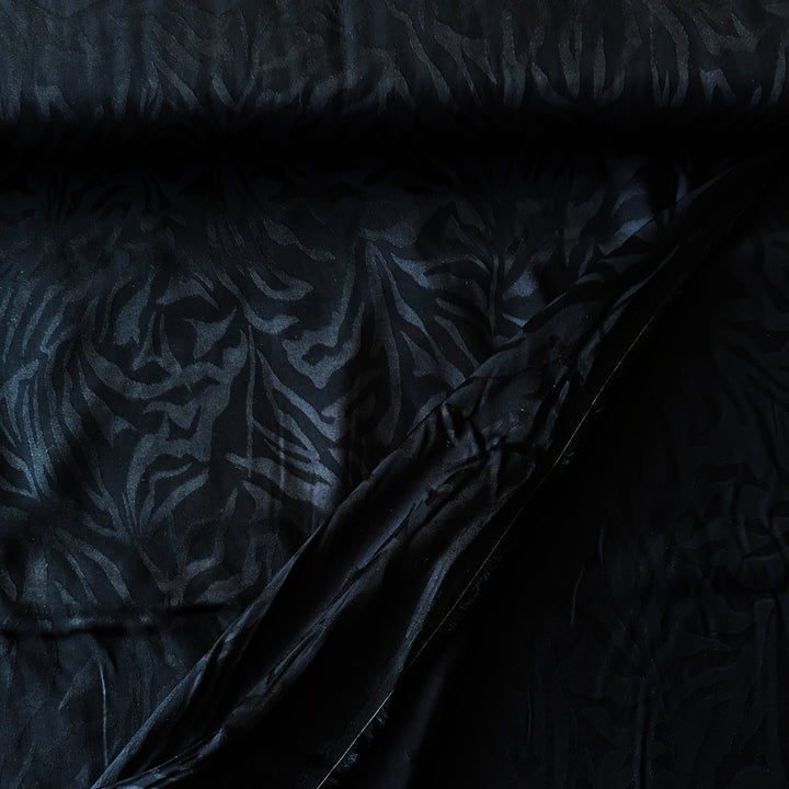 Viscose jacquard zébre noir