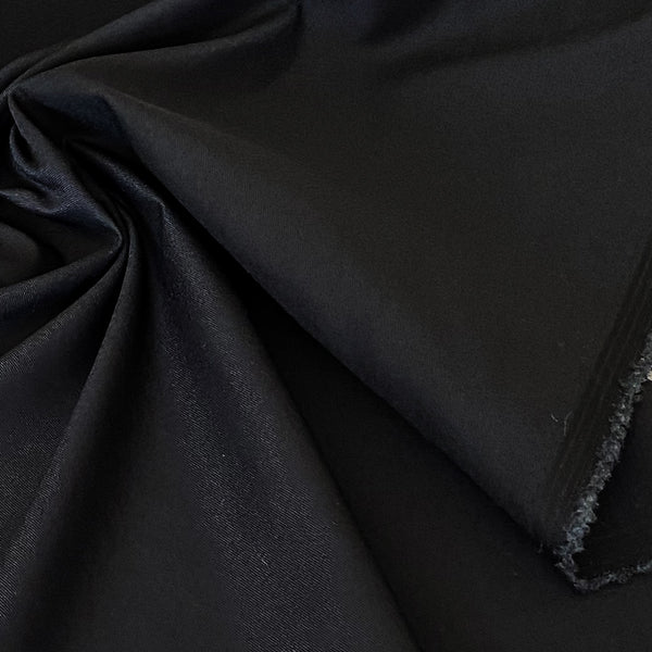 Toile sergé noir élasthanne