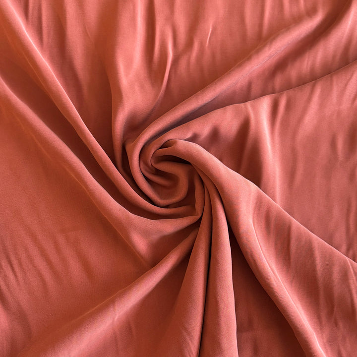 Sergé de viscose rouille