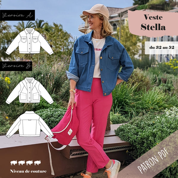 Patron veste en jean Femme Stella