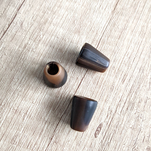 Embout pour cordon fumé marron