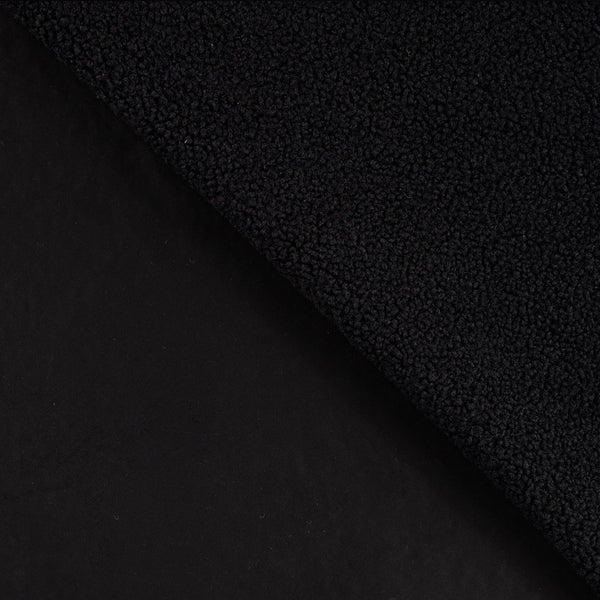 Suédine double face fausse fourrure