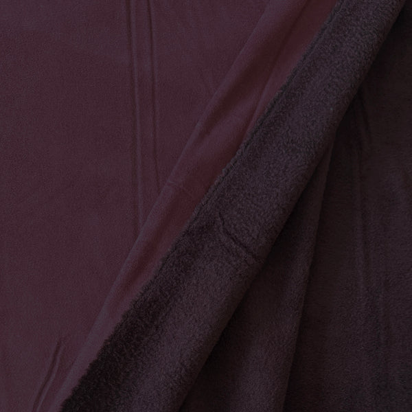 Suédine Double face Lie de vin