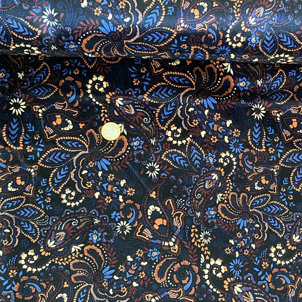 Suédine cachemire version bleu