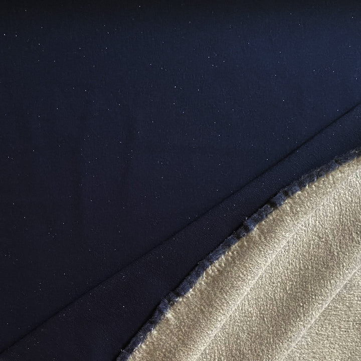 Sweat bleu marine légères paillettes