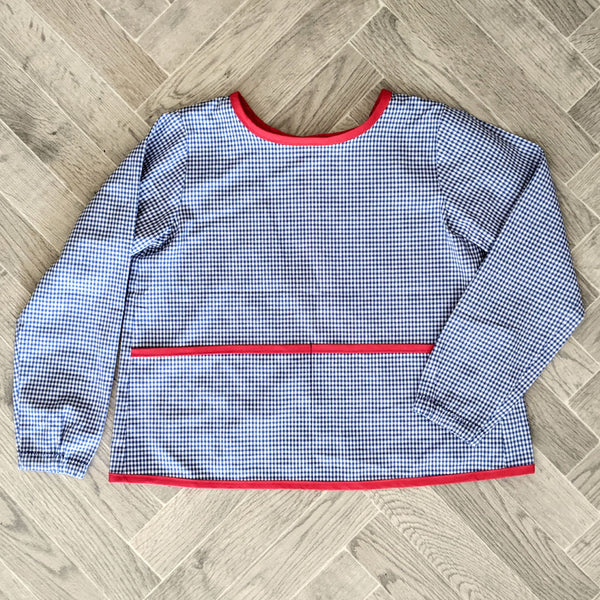 Tablier Arty vichy bleu