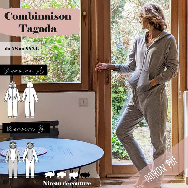 Patron Combinaison mixte Adulte Tagada (PDF)