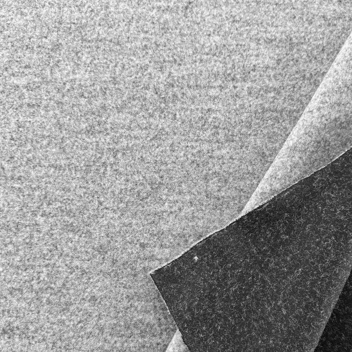 Tissu lainage gris chiné tourterelle