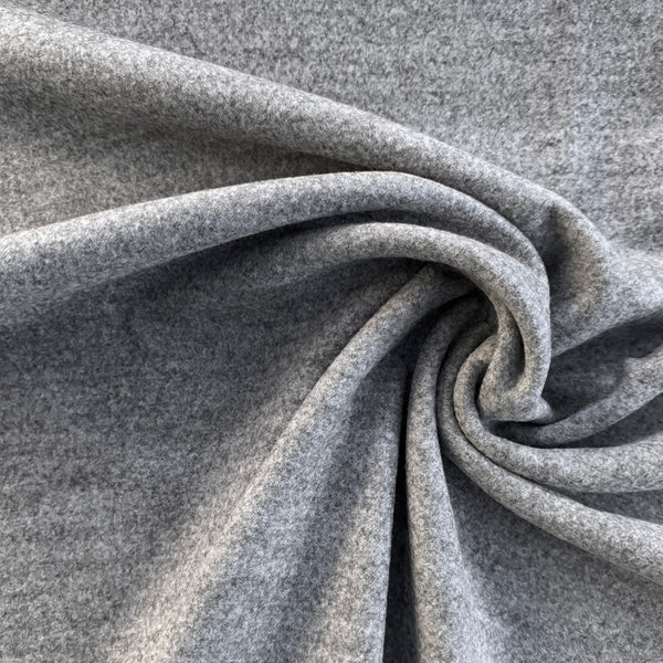 Tissu lainage gris chiné tourterelle