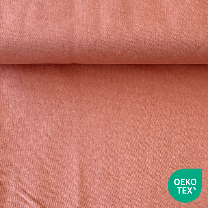 Coton sergé stretch Corail