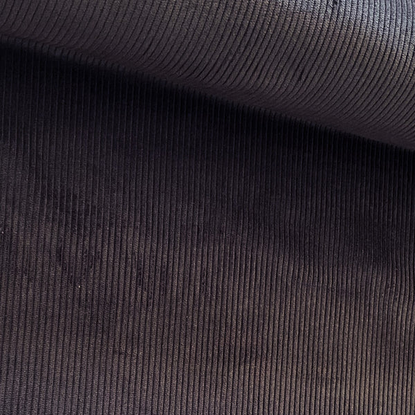 Velours grosse côte marron 100 % coton