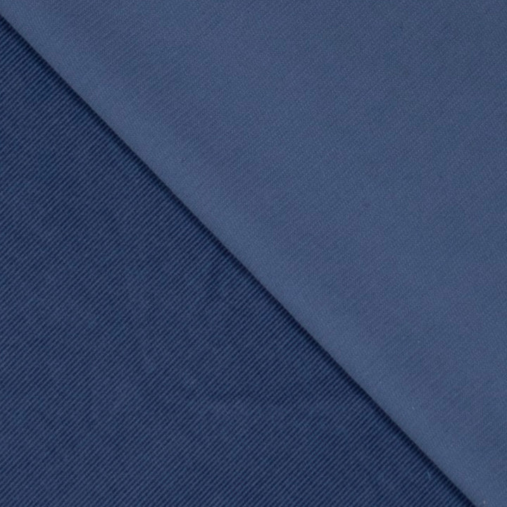 Velours milleraie bleu denim