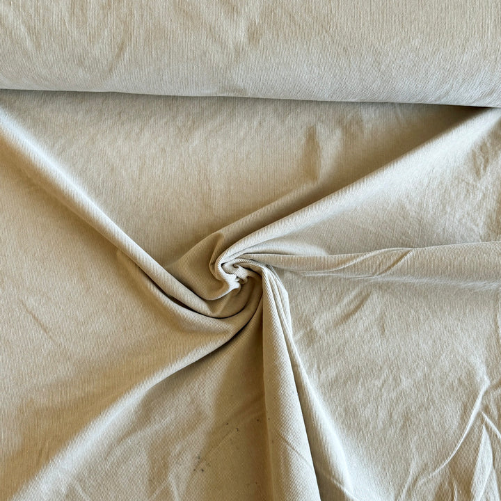 Velours milleraie stretch sable
