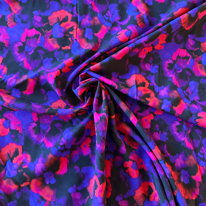 Viscose Ecovero Pensée violet fuschia