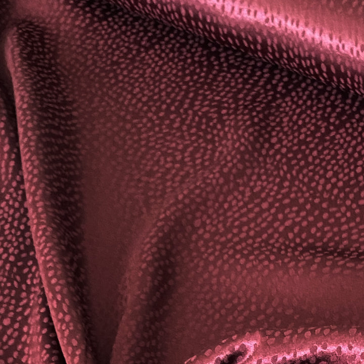 Viscose Jacquard plumetis Bordeaux