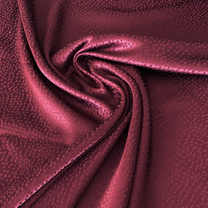 Viscose Jacquard plumetis Bordeaux