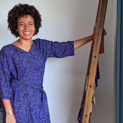 Robe Incontournable - Ecailles violettes T36