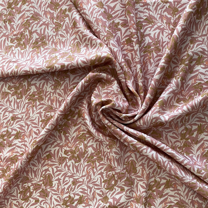 Viscose Fleur des marais Vieux rose