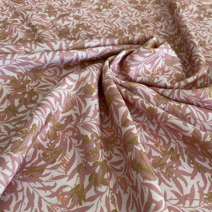 Viscose Fleur des marais Vieux rose