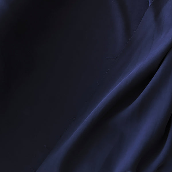 Sergé de viscose lourde bleu marine