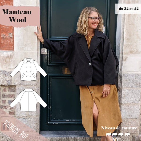 Patron Manteau femme oversize Wool