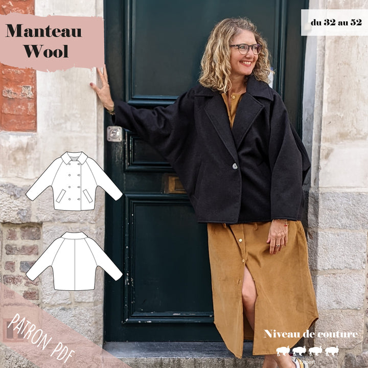 Patron Manteau femme oversize Wool